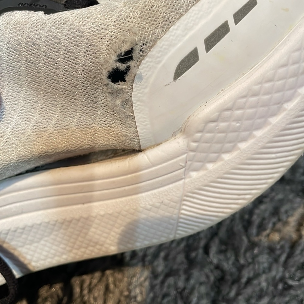Hoka Men's Black and White Athletic Running Shoes - Picture 10 of 10